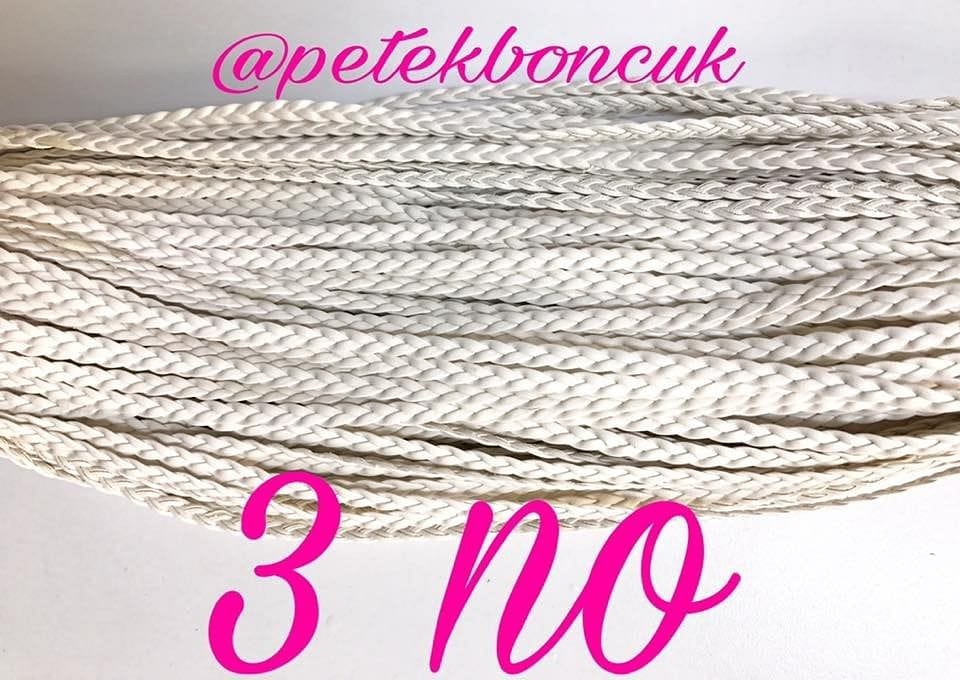 Yassı Suni Örgü Deri 5mm-3