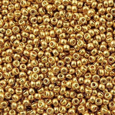Miyuki Boncuk, MiyukiRoundBeads11/0-4202 Duracoat Galvanized Gold