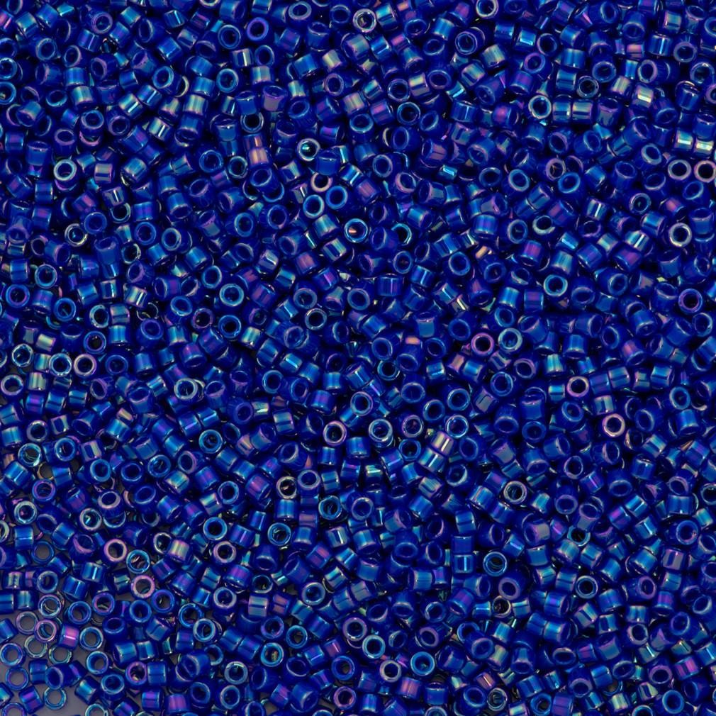 Miyuki Beads, Miyuki Delica 11/0 DB0165 Opaque Royal Blue AB