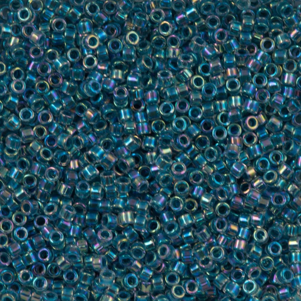 Miyuki Boncuk, Miyuki Delica 11/0 DB0058 Marine Blue Lined Crystal AB