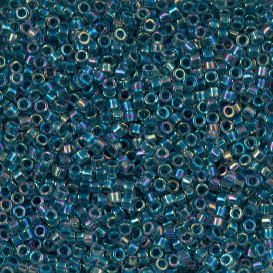 Miyuki Boncuk, Miyuki Delica 11/0 DB0058 Marine Blue Lined Crystal AB