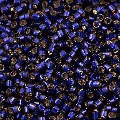 Miyuki Beads, Miyuki Delica 11/0 DB0609 Silver Lined Dark Purple Dyed