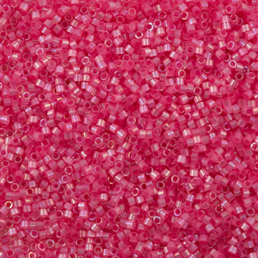 Miyuki Bead, Miyuki Delica 11/0 DB1867 Silk Inside Dyed light Rose AB