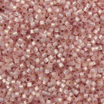 Miyuki Boncuk, Miyuki Delica 11/0 DB0624 Silver Lined Lt.Pink Alabaster Dyed