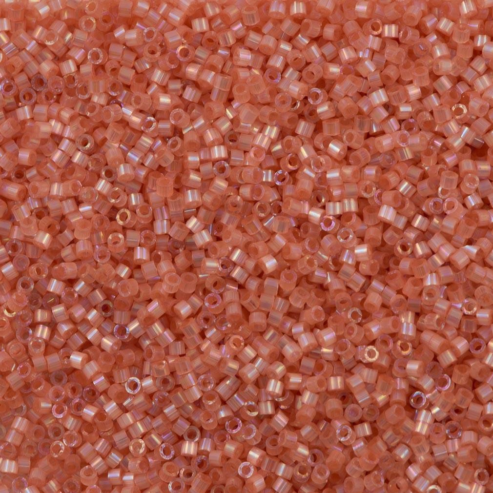 Miyuki Bead, Miyuki Delica 11/0 DB1863 Silk Inside Dyed light Cinnamom AB