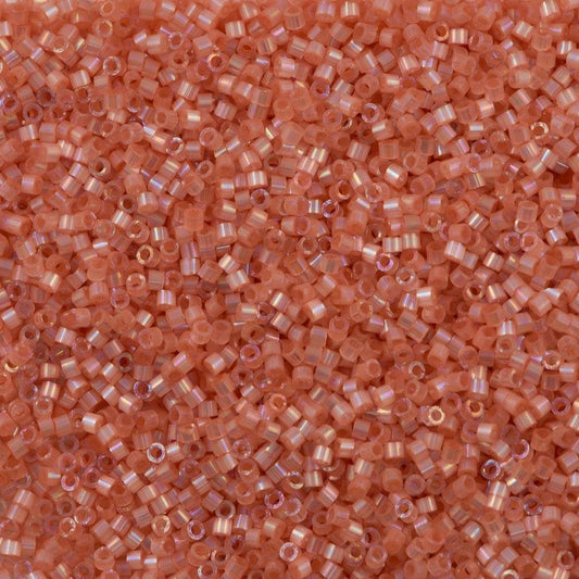Miyuki Bead, Miyuki Delica 11/0 DB1863 Silk Inside Dyed light Cinnamom AB