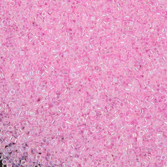 Miyuki Boncuk, Miyuki Delica 11/0 DB0071 Lined Pink AB