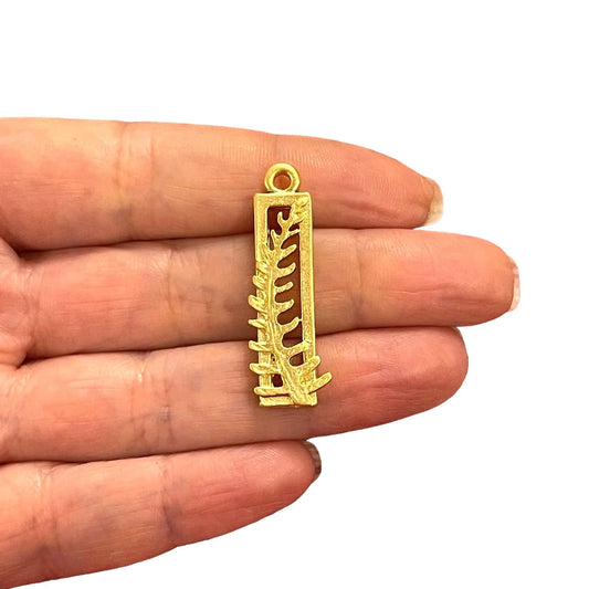 Mat Altın Kaplama Kolye Ucu -088