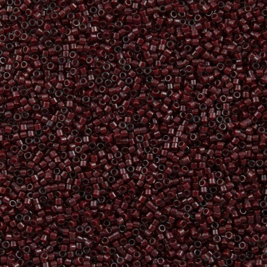 Miyuki Boncuk, Miyuki Delica 11/0 DB0280 Lined Crystal Dk.Plum Lust
