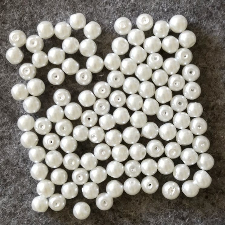 Cam İnci 5 mm Beyaz