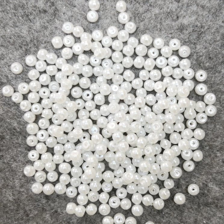 Cam İnci 4 mm Beyaz