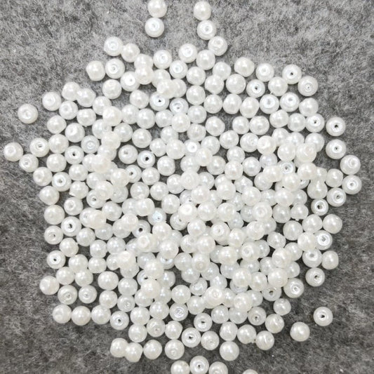 Cam İnci 4 mm Beyaz