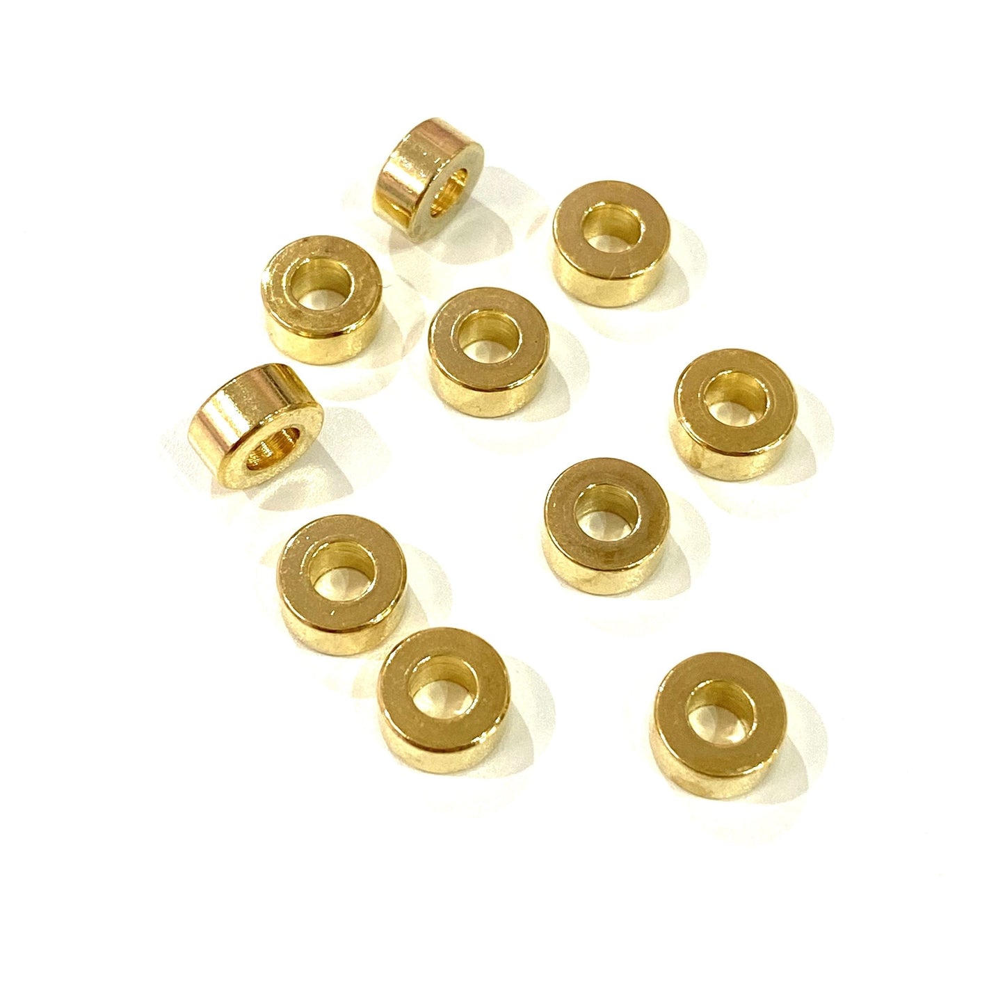 Altın Kaplama Rondel Ara Aparat 6x3mm