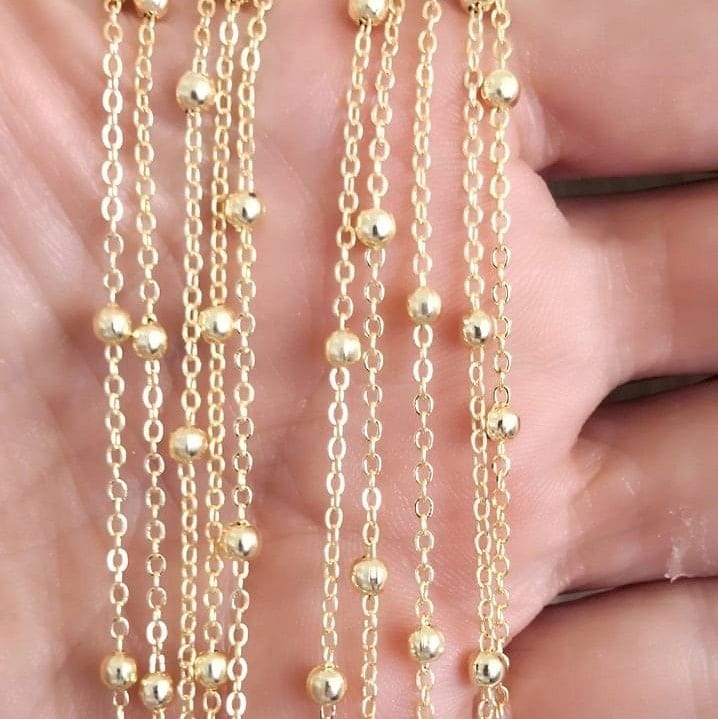 Altın Kaplama 0.40 mm Forse Toplu Zincir-1