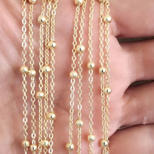 Altın Kaplama 0.40 mm Forse Toplu Zincir-1