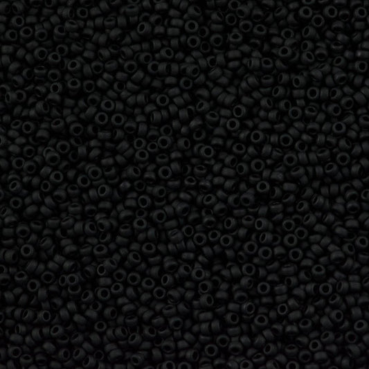 Miyuki Boncuk, MiyukiRoundBeads11/0-0401F Matted Black