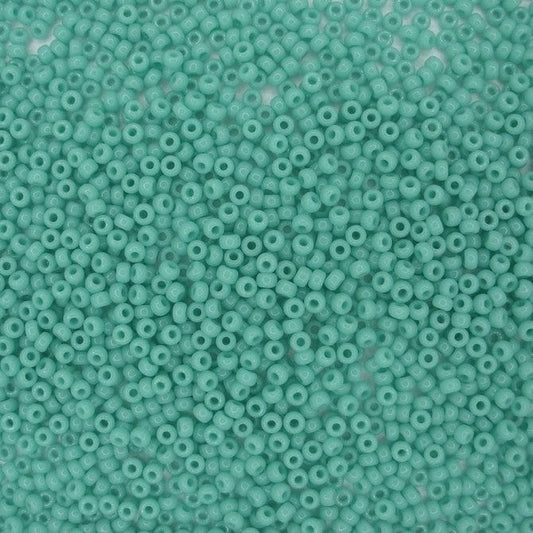 Miyuki Boncuk, MiyukiRoundBeads11/0-412L Turquoise Green Opaque