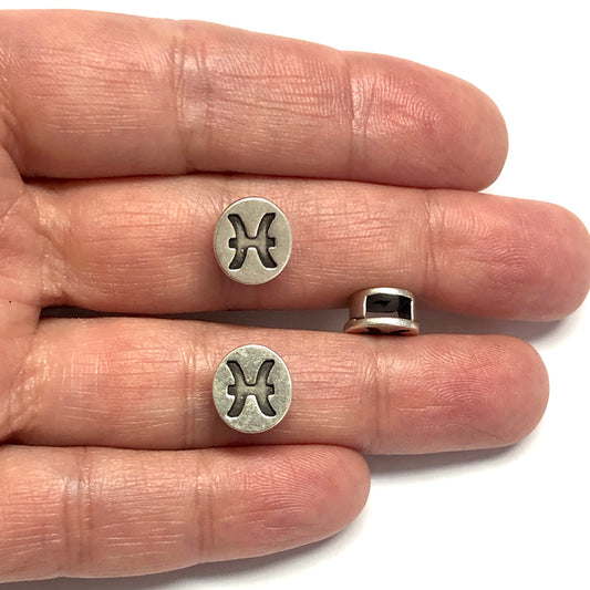 Antik Gümüş Kaplama Burçlar - Balık