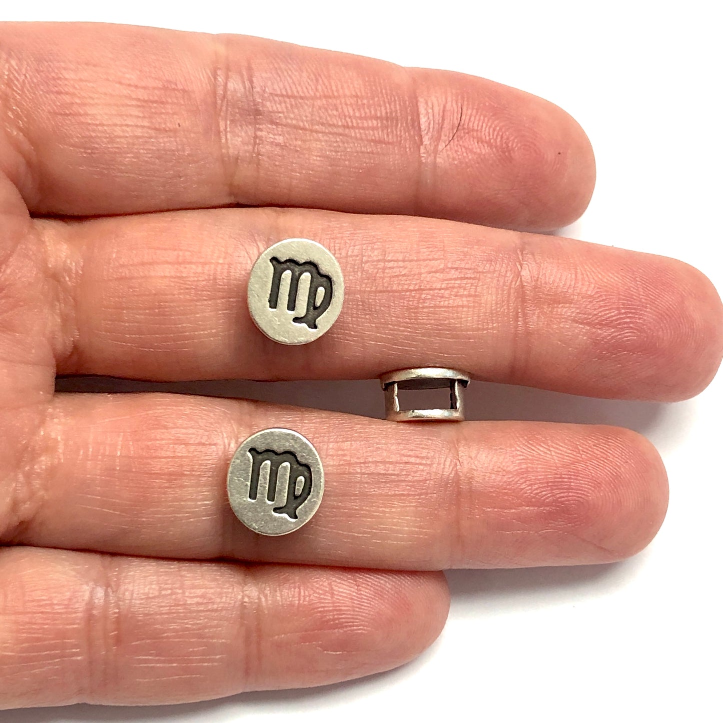 Antik Gümüş Kaplama Burçlar - Başak