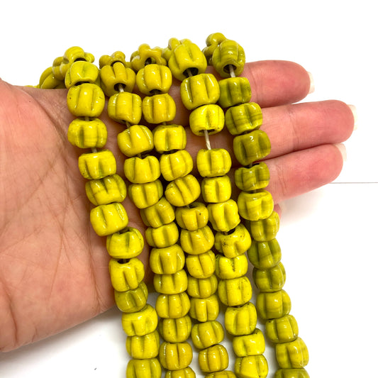 Makarna Cam Boncuk - Sarı