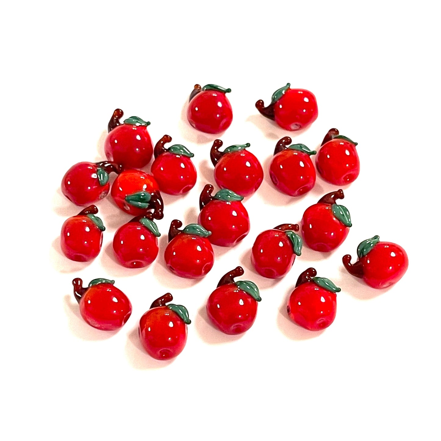 Murano Cam Kırmızı Elma