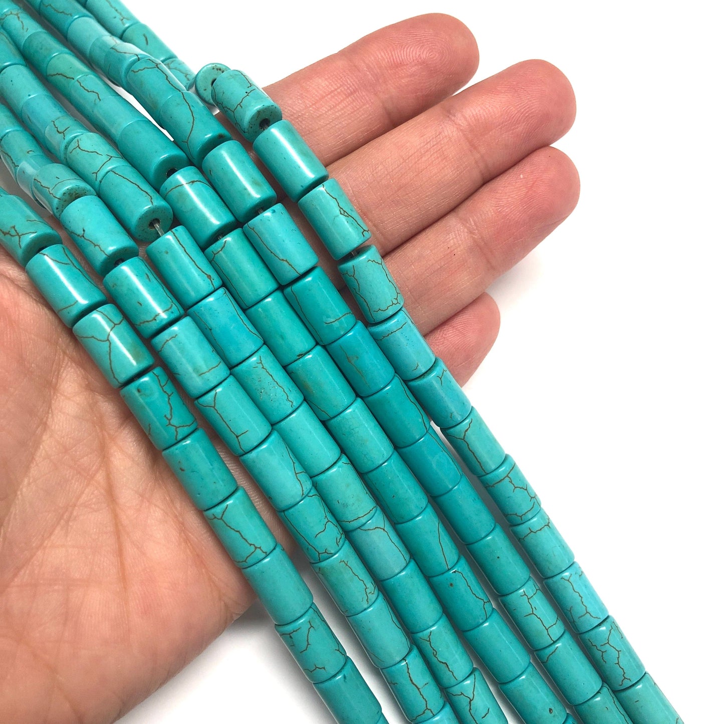 Cylinder Turquoise Howlite