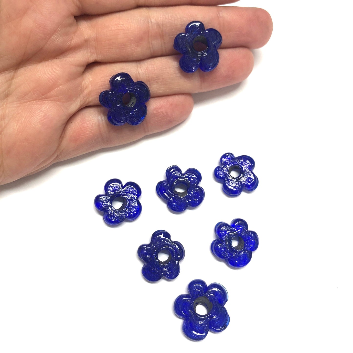 Murano Glass Parliament Blue Flower