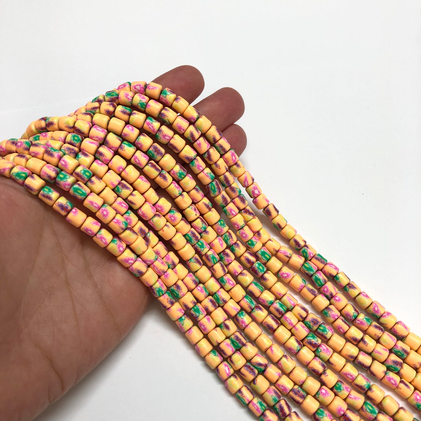 Polymer Clay Desenli Lino Boncuk - 63