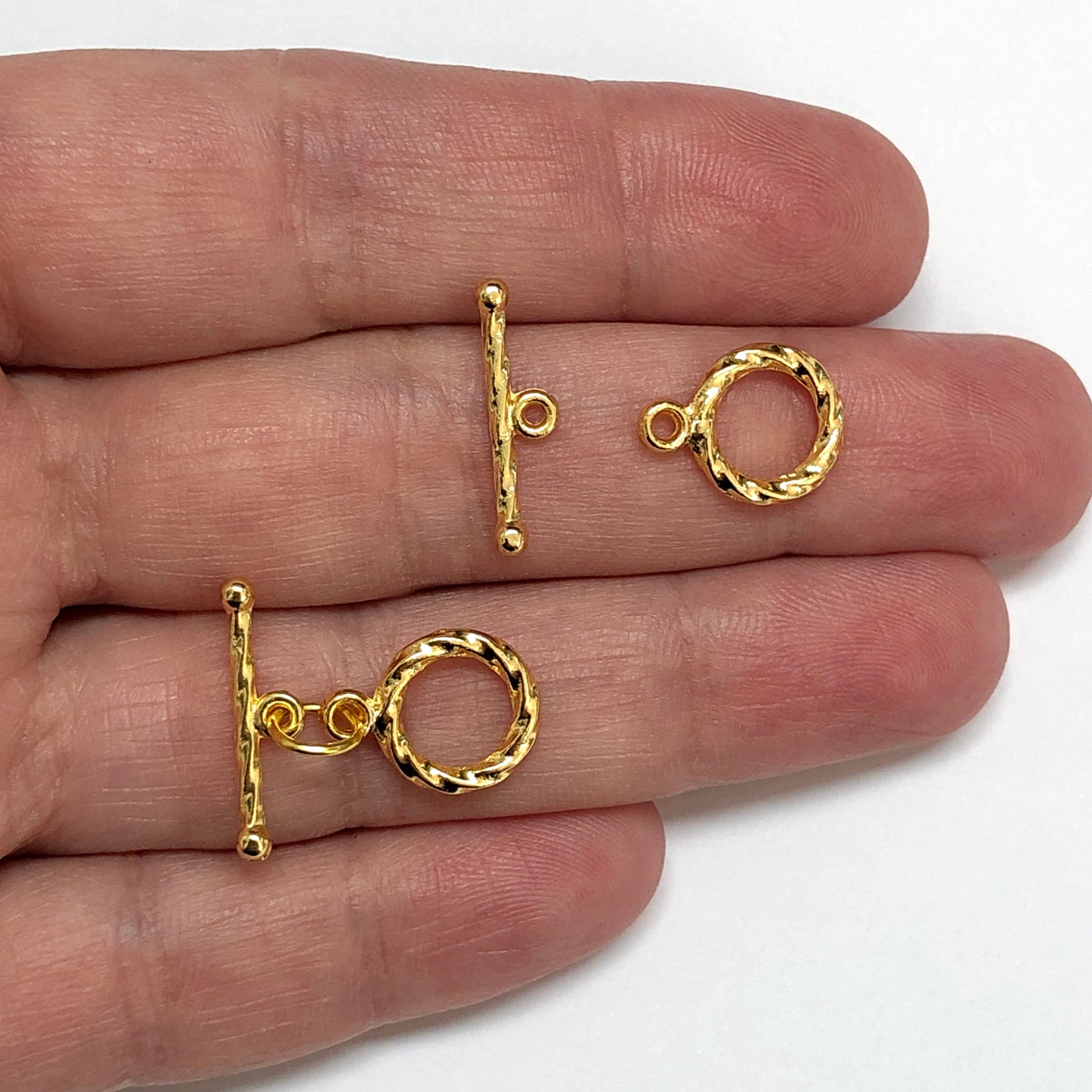 Gold Plated T Lock - Twisted