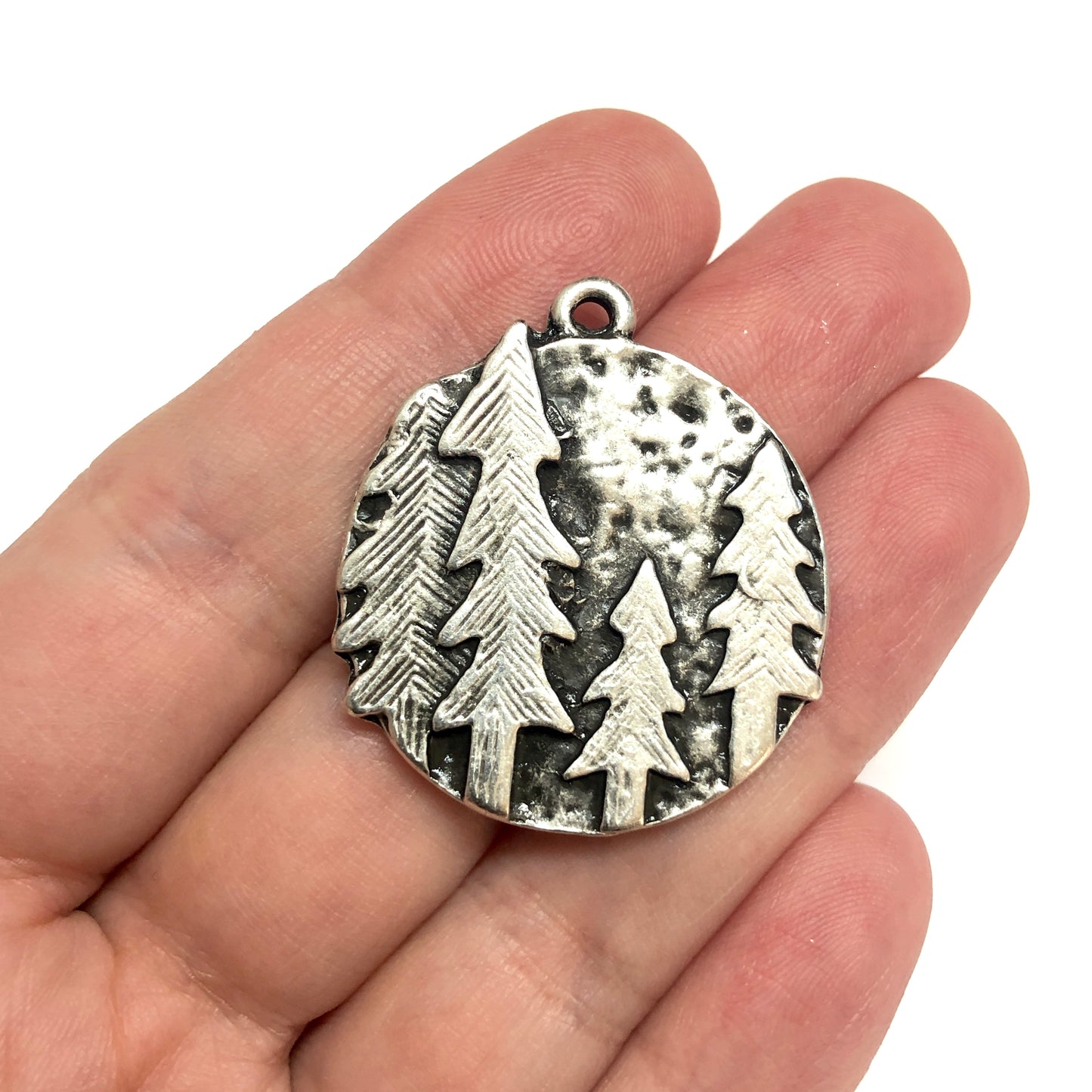 Antique Silver Plated Pendant -44