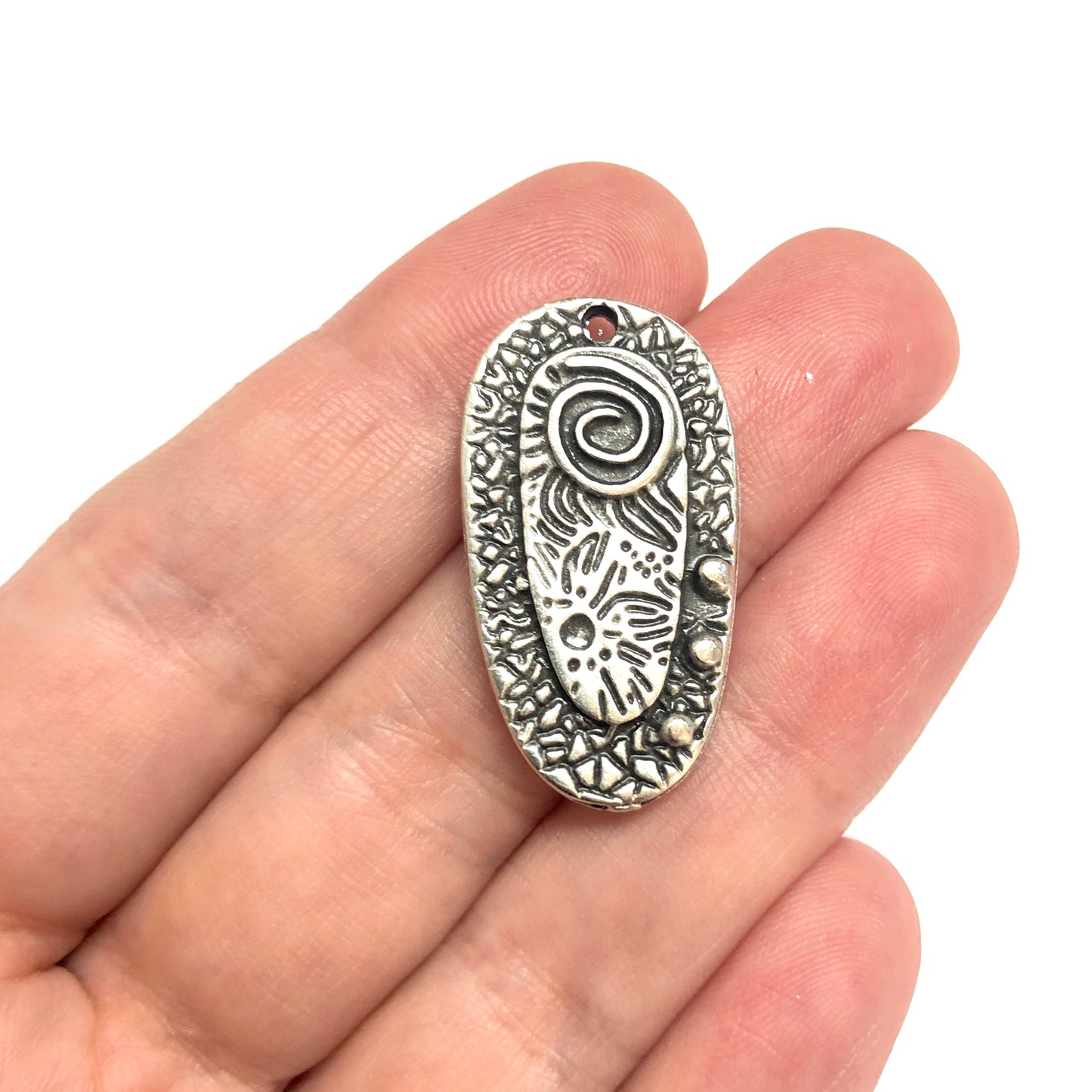 Antique Silver Plated Pendant -44