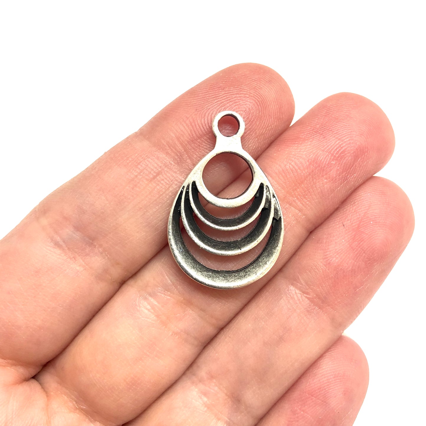 Antik Gümüş Kaplama Kolye Ucu -054