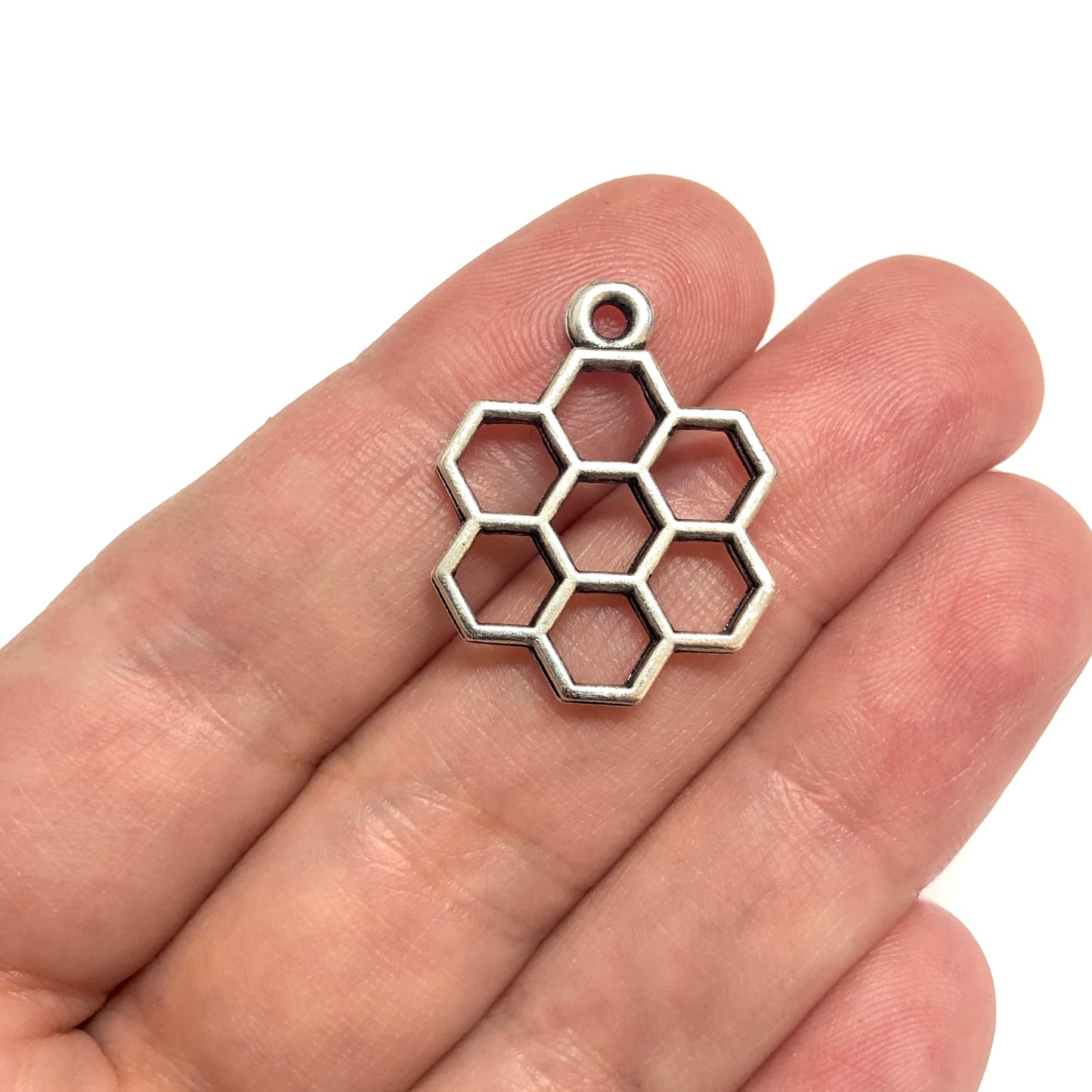 Antik Gümüş Kaplama Kolye Ucu -015