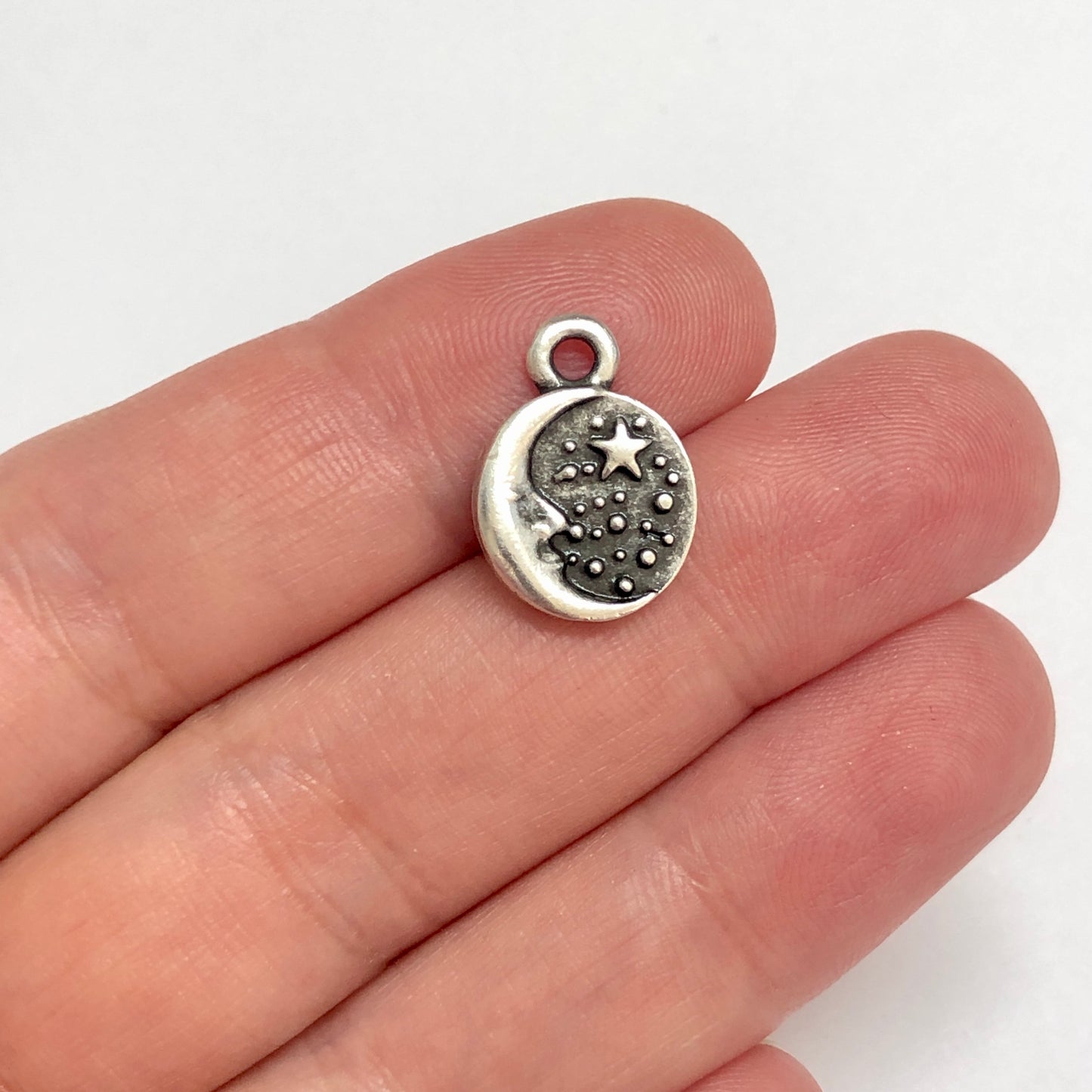 Antik Gümüş Kaplama Kolye Ucu -026