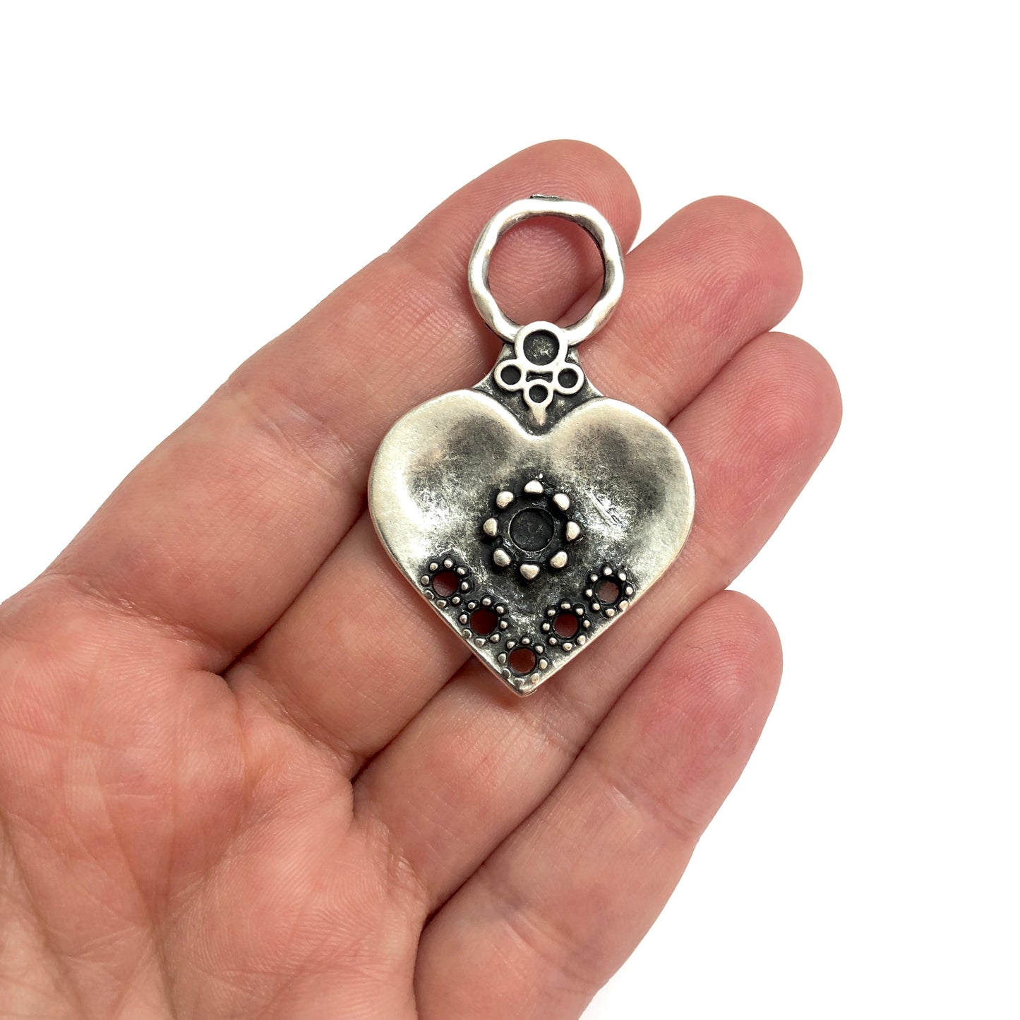 Antique Silver Plated Pendant -44