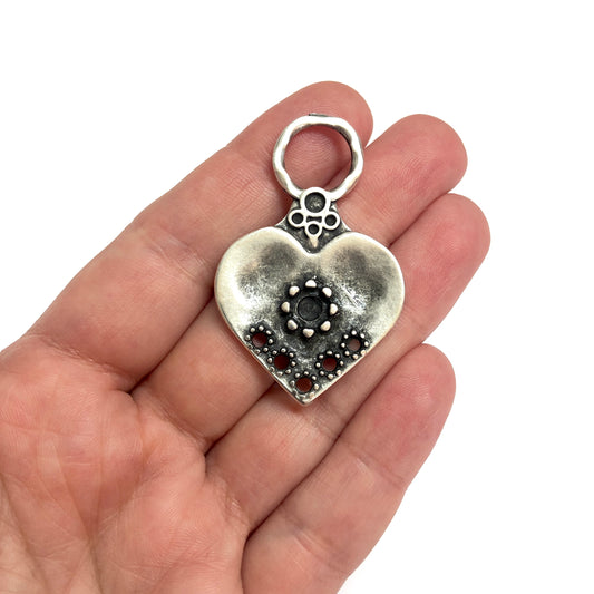 Antique Silver Plated Pendant -44