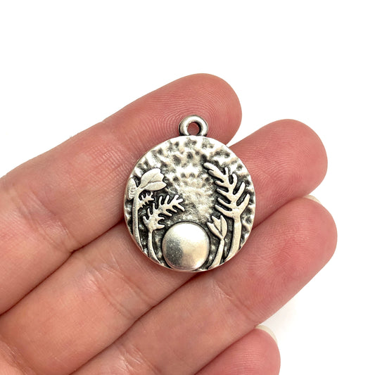 Antique Silver Plated Pendant -44