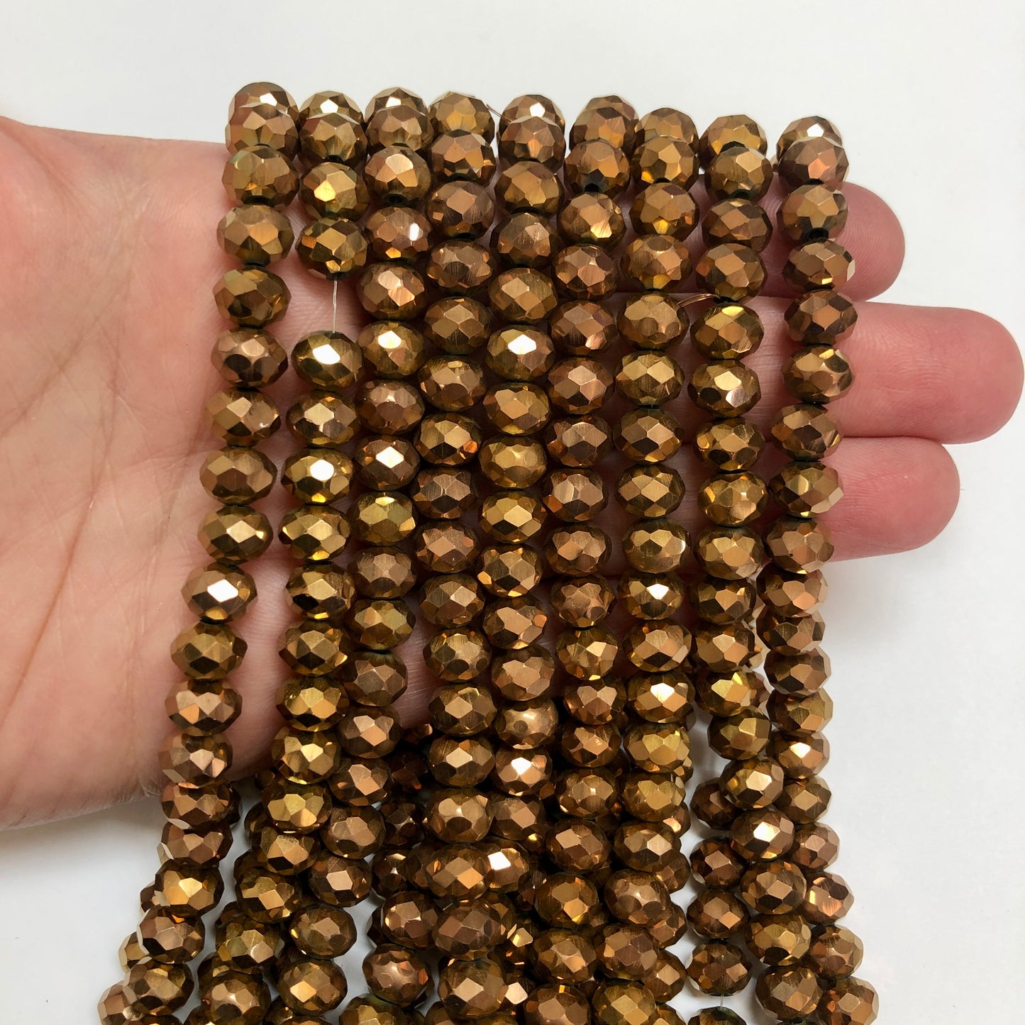 Crystal Beads, Chinese Crystal-8mm-30 Iced Janjan Blue