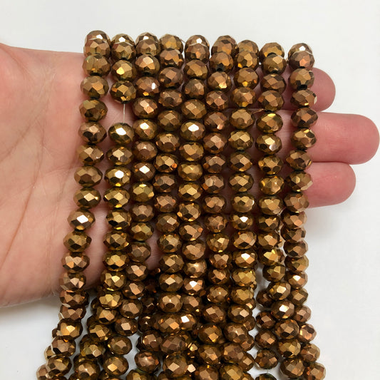 Crystal Beads, Chinese Crystal-8mm-30 Iced Janjan Blue