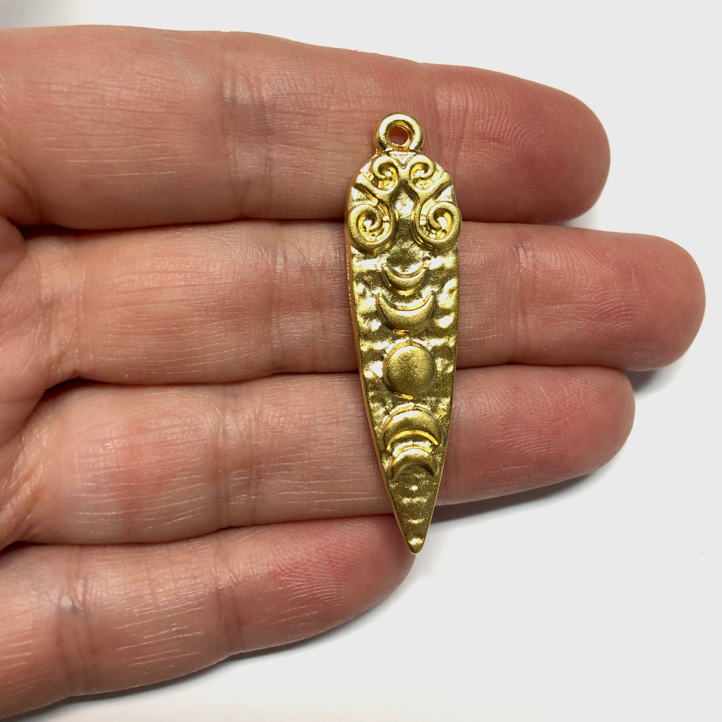 Matte Gold Plated Pendant -30 (Large)