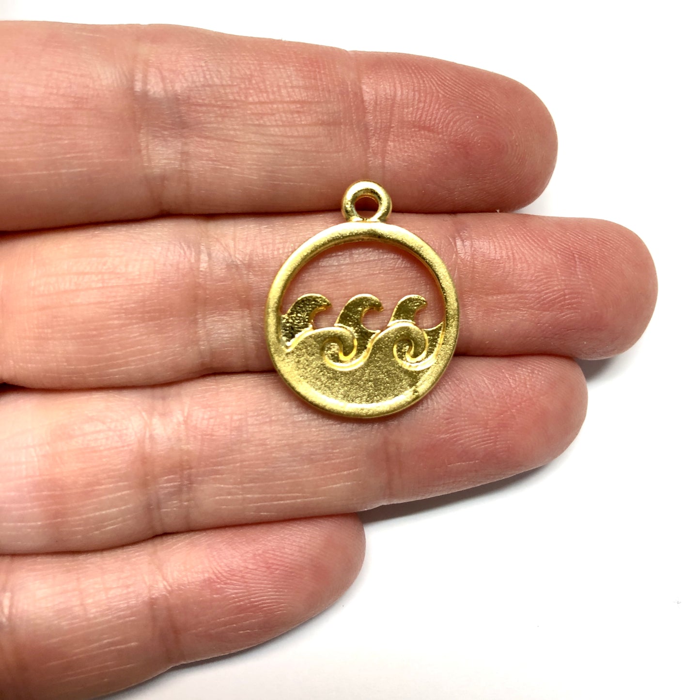 Matte Gold Plated Pendant -30 (Large)