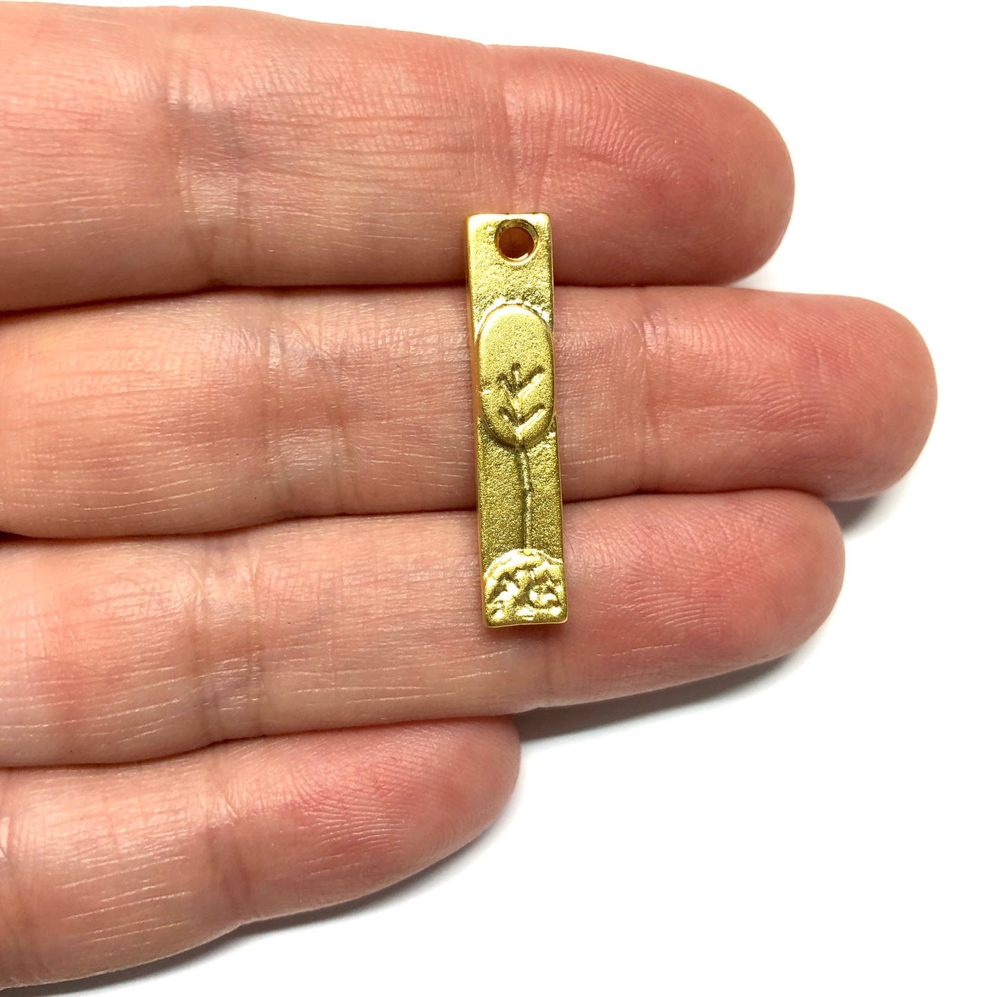 Matte Gold Plated Pendant -30 (Large)