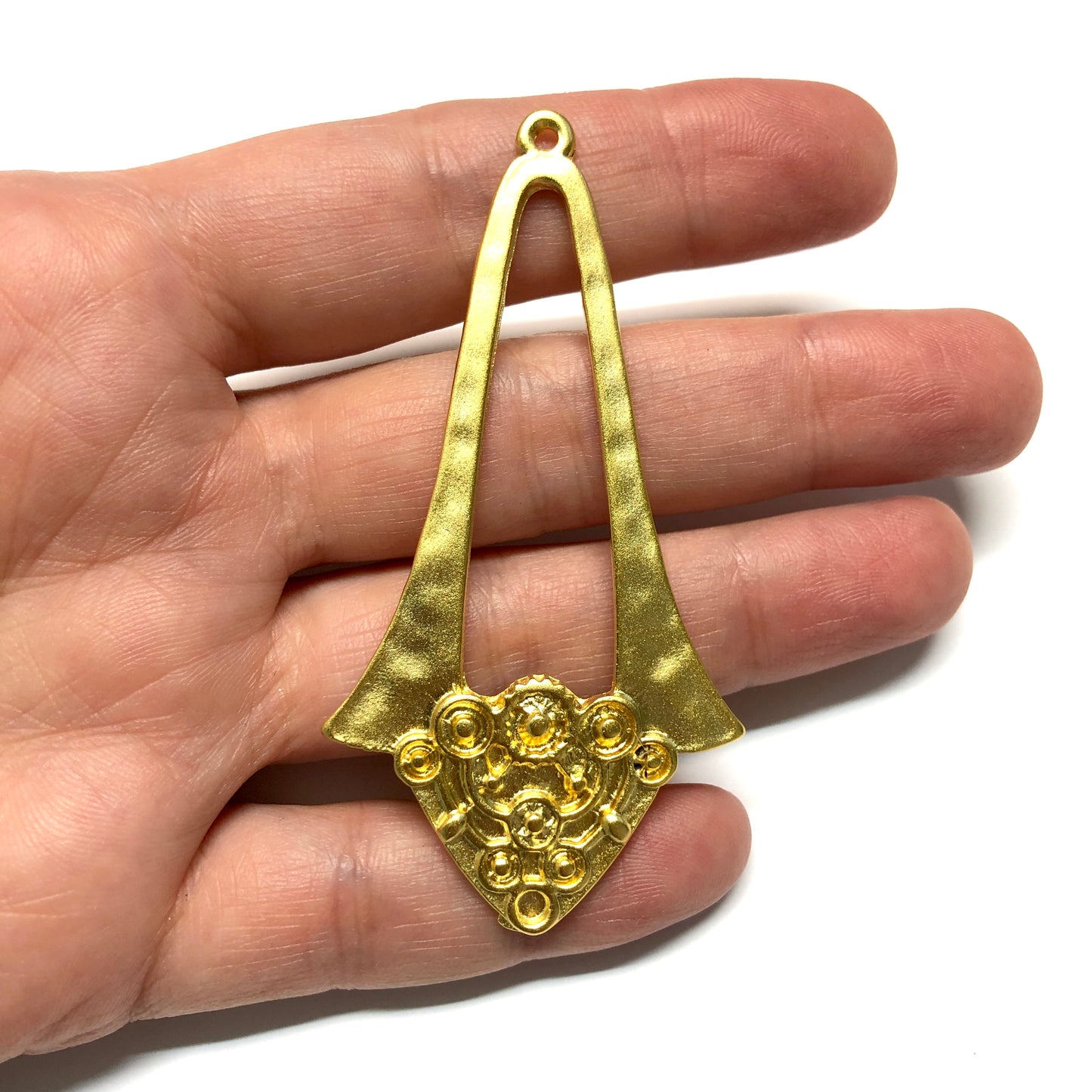 Mat Altın Kaplama Kolye Ucu -0102