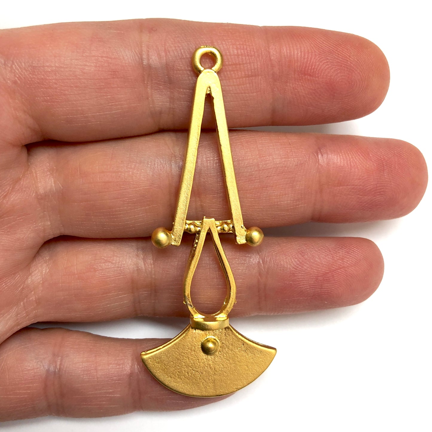 Mattvergoldeter Anhänger -30 (groß)