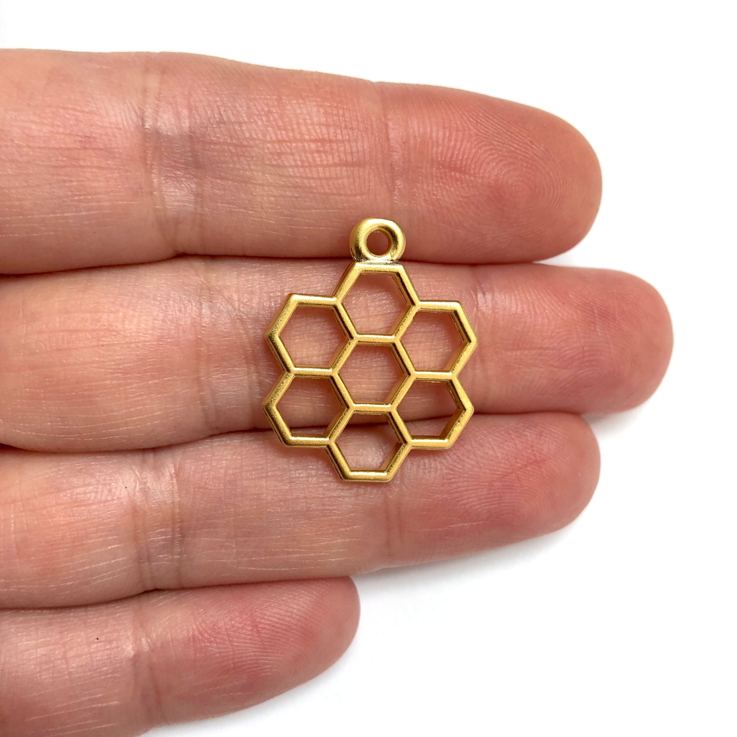 Matte Gold Plated Pendant -30 (Large)