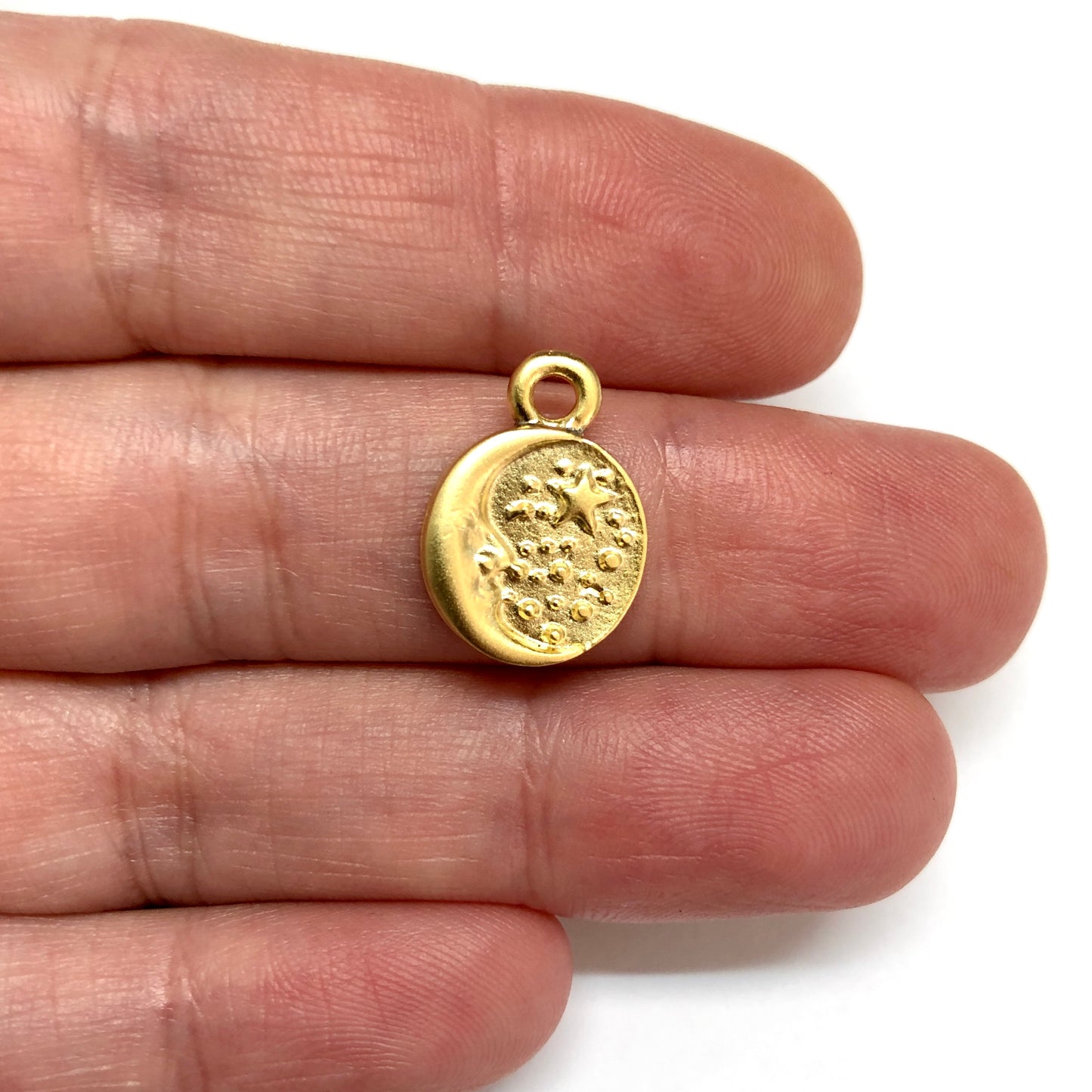 Matte Gold Plated Pendant -30 (Large)