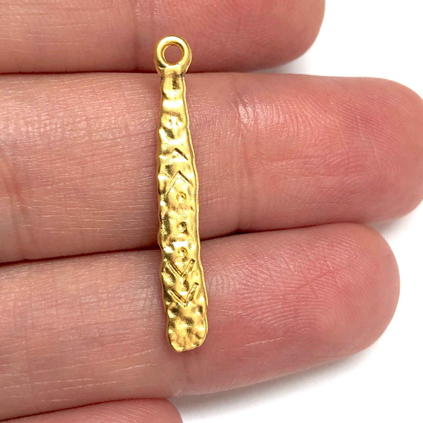 Mat Altın Kaplama Kolye Ucu -020