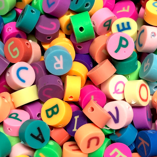 Polymer Clay (Fimo) Karışık Renkli Harf