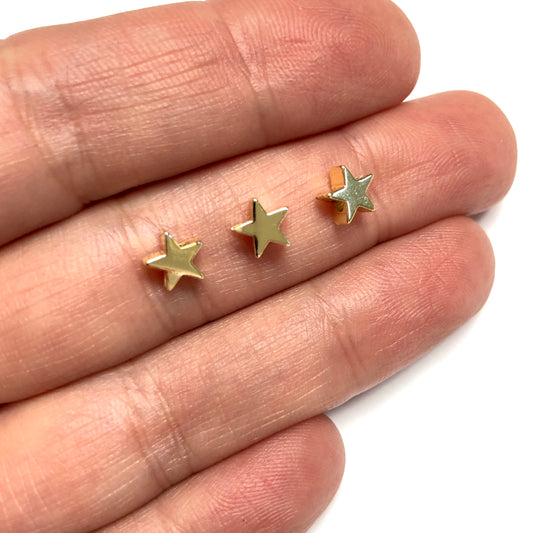 Gold Plated Heart 7 mm Spacer