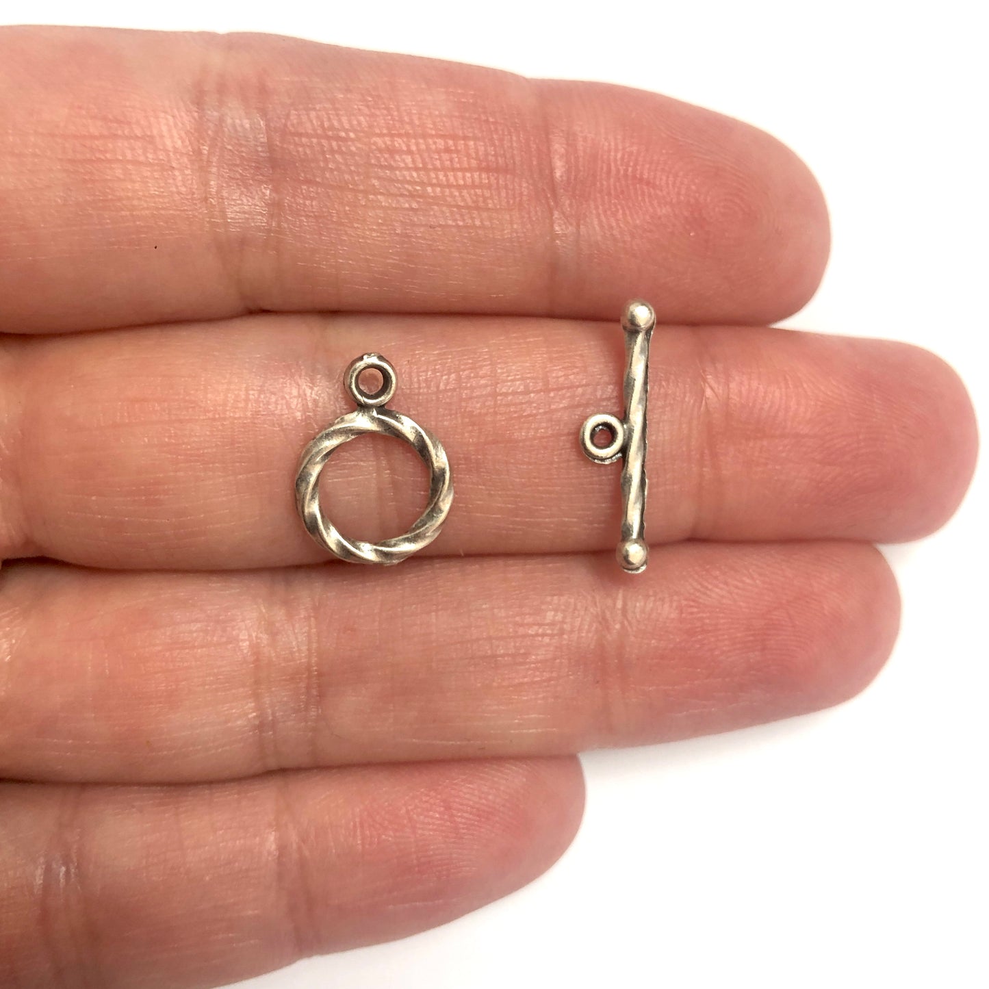 Antik Gümüş Kaplama T - Kilit - 2